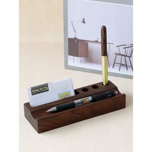 Organisateur de bureau et de tiroirs en bois élégant pour livres et documents - Product Image 3