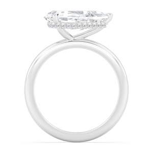 Anillo de compromiso de oro rosa de 10K con diamante cultivado en laboratorio, corte redondo y escalonado, 3.16 ctw, joyería nupcial elegante y lujosa. - Product Image 4