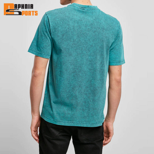 เสื้อยืดฮิปฮอปเปล่าคุณภาพสูงสำหรับทุกเพศ ขายส่งจากโรงงาน ผู้ผลิตเสื้อยืดโอเวอร์ไซส์ ผ้าฝ้าย 100% ล้างสีแบบแอซิดวอช เสื้อยืดวินเทจสั่งทำได้ - Product Image 2