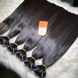 Precio al por mayor 100% Extensiones de cabello vietnamita crudo Color natural Hueso recto Cutícula alineada Trama Paquetes de cabello - Product Image 4