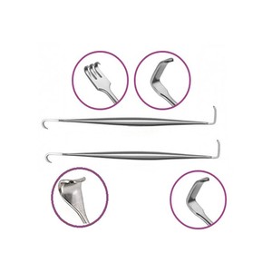 Hosanna Crochet nasal double chirurgical aiguisé 80 mm, rétracteur chirurgical médical en acier inoxydable Kilner, ensemble d'instruments certifié CE - Product Image 6