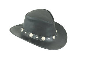 Sombrero de vaquero clásico estilo Western Outback de cuero Buffalo Nickel, cuero genuino de primera calidad. Tallas S, M, L, XL, 2XL. - Product Image 2