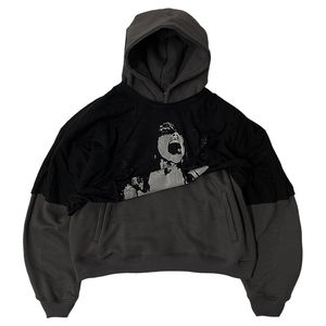 Sudadera con Capucha Extra Grande Unisex 2026, de Doble Capa, con Cierre y Forro Polar Grueso |   Sudadera con Estampado de Diseño Bordado para Streetwear | - Product Image 3