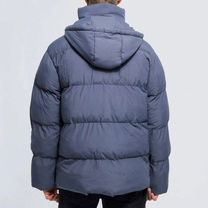 Veste d'hiver matelassée imperméable pour homme grande taille, col montant, logo frontal, vente directe d'usine - Product Image 2