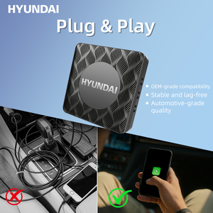 Adaptador Multimedia Inteligente Hyundai CarPlay AI Box Android 10 4 Núcleos 2GB+32GB con <span class=keywords><strong>Netflix</strong></span>, GPS, Tarjeta SIM, WiFi5, HDMI, Tarjeta TF - Product Image 2