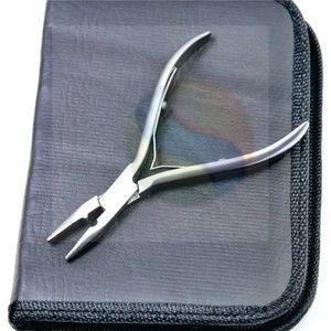 "Premium Hair Extension & Beading <b>Tool</b> Kit – Durable Composite Pliers with <b>Leather</b> <b>Pouch</b> for Home & Salon Use" - Product Image 3