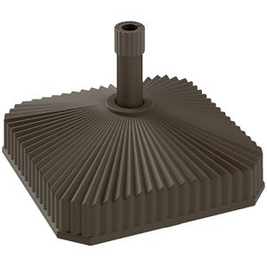 Base per Ombrellone da Esterno Quadrato Resistente da 2,7 m con Capacità d'Acqua di 19 kg per Uso in Cortile - Product Image 1