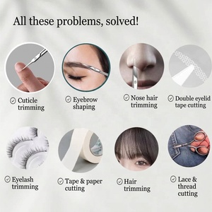 Ciseaux de beauté multifonctionnels en acier inoxydable de qualité supérieure, lame de précision, petites cisailles pour cuticules, sourcils, nez, etc. - Product Image 5