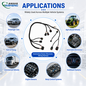 ODM OEM Klantspecifieke elektronische automotive kabelboom met gevlochten gaasbescherming TUV voor nylon omhulsel voor sensorintegratie - Product Image 2