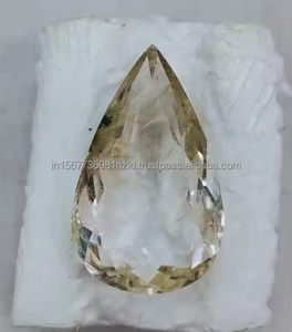 Joyería de piedras preciosas de corte de cuarzo rutilo dorado natural Colección de piedra blanca Corte de estilo Mayorista Tamaño 32X20X10 MM Peso 37 Ct - Product Image 3