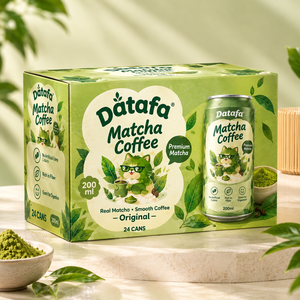เครื่องดื่มมัทฉะกาแฟพร้อมดื่ม 200 มล. แบบกระป๋อง รสเฟรปเป้ ผสมน้ำแข็ง สำหรับขายปลีกและซื้อกลับบ้าน - Product Image 4