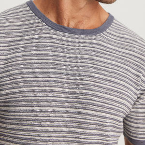 T-shirts en lin et coton pour hommes, T-shirt à manches courtes pour hommes, T-shirt en tricot à col rond pour l'été, T-shirts personnalisés avec logo - Product Image 3