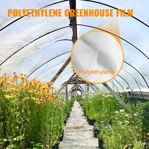25X40 ft resistente ai UV 6 Mil spessore di pellicola in polietilene per serra trasparente in plastica agricola pellicola per serra superiore - Product Image 2