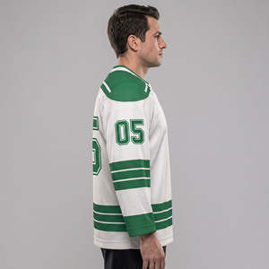 OEM Men Ice Hockey Jersey Manufacturer Full Print Men’s Hockey Team Sportswear Jerseys Full Sleeve Men Crew Neck Ice Jersey - Product Image 3