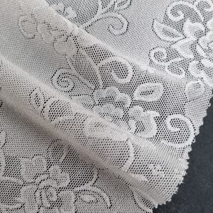 Tissu en dentelle extensible florale 147 cm, léger, couleur personnalisée, maille respirante en nylon et élasthanne pour lingerie et vêtements de mariée - Product Image 6