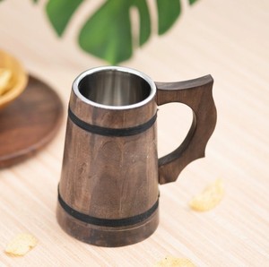 Elegant Wooden <b>Mug</b> Best Quality Premium Handmade Durable Stylish Coffee Tea Drinking Cup for Home Use - Product Image 2