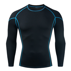 Rashguard Homme Séchage Rapide 2026 avec Logo Personnalisé Imprimé par Transfert Thermique, Respirant, Anti-Bactérien, Manches Longues, Spandex/Polyester, MMA - Product Image 1