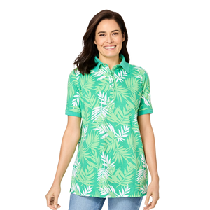 Camisetas Polo Estampadas a la Moda para Mujer, Diseño Personalizado, Cuello Camisero, Manga Corta, de Bangladesh - Product Image 3