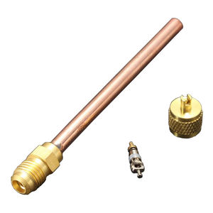 Válvula de Flujo Unidireccional de Latón y Cobre de 1/4'' para Acceso y Carga en Sistemas de Refrigeración - Product Image 2