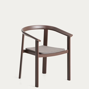 Silla de Jardín de Ratán Contemporánea con Patas Cónicas, Muebles de Exterior con Cómodo Cojín de Espuma - Product Image 5