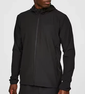 Ensemble coupe-vent personnalisé pour homme, imperméable, coupe-vent, à capuche, vêtements de sport, survêtement, veste et pantalon pour course à pied et jogging en plein air - Product Image 1