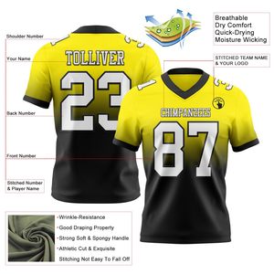 Jersey de Fútbol Americano OEM ODM, Ropa Deportiva Personalizada para Equipos, Impresión por Sublimación, Tela de Poliéster Transpirable y Resistente, Proveedor - Product Image 6