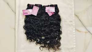 Extensiones de Cabello Humano Remy 100% con Cierre, Doble Trama a Máquina, Envío Rápido, Cabello Virgen Indio Liso, Rizado y Kinky para Mujer, Color Negro - Product Image 4