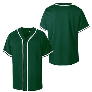 OEM Custom Sublimated Breathable Printed Baseball Jersey Black <b>Red</b> Full Sleeve Shirt with Blank Pattern Plus Size Thick Design - Product Image 5