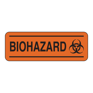Panneau de signalisation de risque biologique réfléchissant Brady, orange et noir, en plastique ou en métal durable, pour les zones à risque en laboratoire - Product Image 2