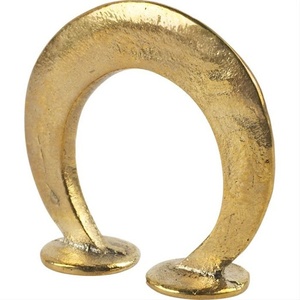 Anneau de serviette en métal de luxe contemporain pour table à manger moderne et décoration intérieure design - Product Image 2