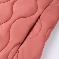 Parka d'hiver matelassée classique à fermeture éclair, motif rayé tissé, boutons, imperméable, épaisse, pour femme, tenue décontractée