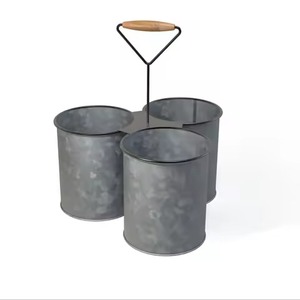 Handcrafted Round Utensil <b>Caddy</b> Superior Quality Customizable Flatware Holder for <b>Kitchen</b> and Dining Table for best Price <b>caddy</b> - Product Image 1