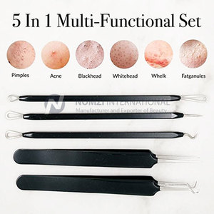 Professional Custom Logo Kit Stainless Steel Facial Care Tweezers Blackhead Ingrown Hair Remover Extraction Tools - Product Image 3