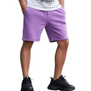 กางเกงขาสั้นผ้าฝ้ายสำหรับผู้ชายกางเกงขาสั้นเทอร์รี่ผ้าฝ้าย100% สำหรับฝึกซ้อม - Product Image 1