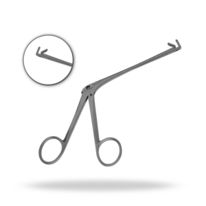 Upward Angled ENT Forceps 45 Degree 120mm Nasal Surgical Instrument - Product Image 1