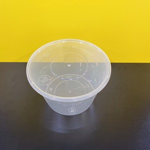 Wholesale Custom Best quality Injection 500/700ml Round Shape Plastic Food Containers With Lids Transparent Microwave Safe - Product Image 6