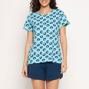Nouveauté, ensembles de shorts pour femmes en deux pièces, couleur personnalisée, décontractés, solides, en coton/polyester durable, respirants, de haute qualité - Product Image 1