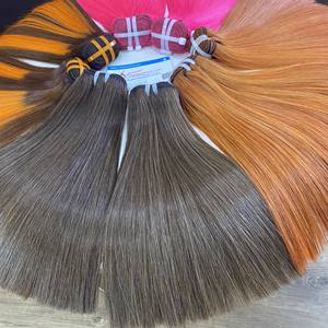 Prix bon marché Fabrication Extension de cheveux en trame Droite 8-28 pouces Vrais cheveux pour les entreprises - Product Image 1