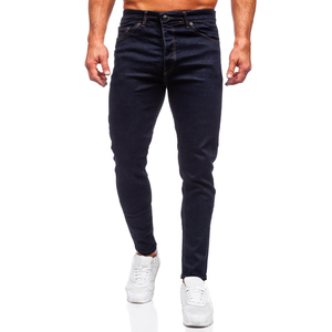 wholesale 2026 OEM <b>Men</b> Blue Denim Jeans Slim Fit Casual <b>Stretch</b> Cotton Pants Comfortable Streetwear Fashion Wholesale - Product Image 2