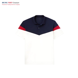 Polo para hombre al por mayor, camiseta en blanco de punto de algodón con diseño personalizado y patrón sólido, logotipo bordado por sublimación - Product Image 4