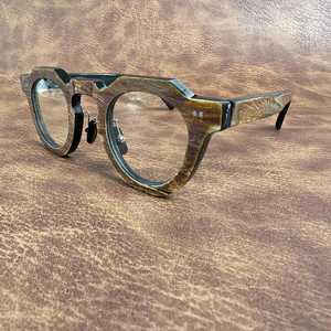 Gafas Redondas Ajustables Hechas a Mano con Cuerno de Búfalo, Estilo Artesanal Ecológico y Moderno, HASAN CRAFT HC-0001, Arte y Coleccionismo - Product Image 2