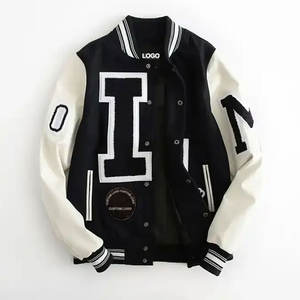แจ็คเก็ตวาร์ซิตี้คุณภาพสูงแบบสั่งทำพิเศษสำหรับผู้ชาย แขนหนัง สไตล์เบสบอล วินเทจ แจ็คเก็ตเลตเตอร์แมน - Product Image 1