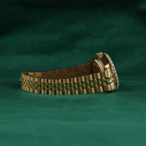 Montre de luxe pour femme en or rose, cadran rose, lunette sertie de diamants, acier inoxydable, quartz, étanche, montre cadeau pour femme - Product Image 4