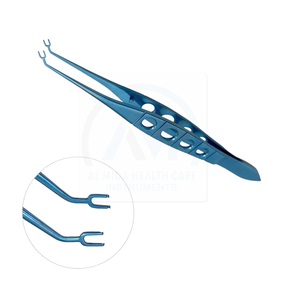Pinzas Quirúrgicas Azules con Puntas Curvas para Cirugía General, Instrumento Manual con Certificación CE, Clase I - Product Image 4