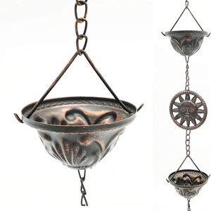 Chaîne de pluie décorative suspendue en métal, design antique, à motif festonné, pour maison, jardin et extérieur, la plus vendue, taille personnalisée - Product Image 3