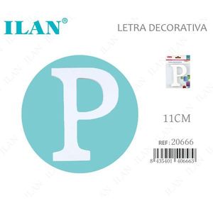 Ilan Lettera Decorativa P 11Cm Bianca Decorazione da Parete - Product Image 1