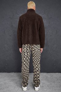 Vêtements pour hommes avec couleur contrastée personnalisée, manteau en fausse fourrure Sherpa d'hiver, veste en polaire flanelle, veste en polyester pour hommes - Product Image 2