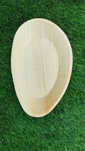 Ecológico 12,5 pulgadas desechable biodegradable de un solo uso bandeja ovalada placas cuadradas hechas hoja de palma Camping congelador seguro sin BPA - Product Image 6