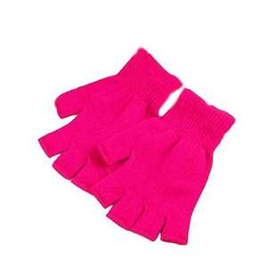 Custom Logo And Design Brussels Sports Unisex Plain Knit Finger Less <b>Gloves</b> Soft Stretch Autumn Winter <b>Warm</b> Knit Half Finger - Product Image 5