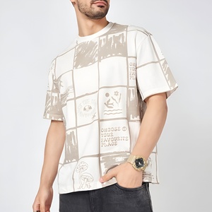 Camiseta de Hombre con Lavado Ácido, Diseño Sólido y Estampado Moderno, Nueva Colección en Oferta - Product Image 5